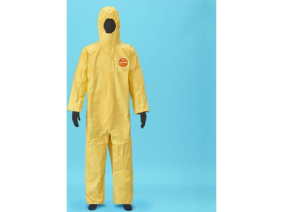 【仕様】●メーカー…デュポン●型番…TychemC−L●商品名…タイケム2000●サイズ…L●身長（cm）…174〜182●材質…デュポン（TM）タイベック（R）（特殊ポリマーコーティング）●適応胸囲…100〜108cm●カラー…イエロー●仕様…袖口、背ウエスト、裾口、フードゴム入●用途…人体に有害な化学物質を取り扱う作業現場（工場、処理場、研究所等）●規格…JIS　T　8115　タイプ3・4・5・6適合／JIS　T　8122　人工血液バリア性能　クラス6・ウイルスバリア性能　クラス6●注意…耐熱性、防炎性はありません。●計量でありながら、化学物質とバイオハザード双方に対応●二重の接着可能なファスナーカバー付●接着可能なあごカバー付●縫い目はテープシーム●デュポン（TM）タイベック（R）に特殊ポリマーコーティングを施し、軽量でありながら多くの高濃度無機化学物質や感染物質等危険性のある液体に対して高いバリア性があります。●デュポン社製タイベックR使用「デュポンTM、Tyvek　R、タイベックRは、米国デュポン社の商標あるいは登録商標です」●使い切りタイプ【備考】※メーカーの都合により、パッケージ・仕様等は予告なく変更になる場合がございます。【検索用キーワード】エスコ　えすこ　ESCO　Esco　安全保護具　レインウエアー　作業服　使い捨て保護服（つなぎ型）　作業用品　安全保護具　R884NL