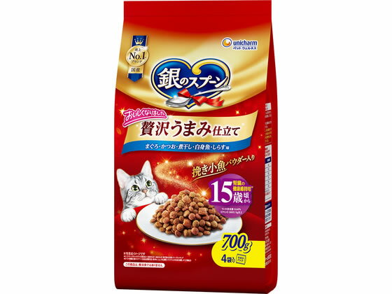 【レビュー投稿で100円OFFクーポン】【お取り寄せ】ユニ・チャームペットケア 銀のスプーン 贅沢うまみ仕立て 15歳頃から まぐろ・かつ..