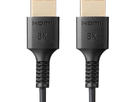 【商品説明】ULTRA　HIGH　SPEED　HDMI認証取得の高性能HDMIケーブルです。48Gbpsの高帯域に対応し、8K映像や4K／120Hzの高精細で滑らかな映像を実現します。Dynamic　HDRやeARCにも対応し、高画質・高音質の再生が可能です。スリム設計で取り回しやすく、狭い場所でも使いやすい仕様です。金メッキプラグ採用で安定した信号伝送を実現します。【仕様】●ケーブル長：1m　●コネクタ形状：HDMIプラグ−HDMIプラグ（タイプAオス・オス）　●線材規格：UL2725　●対応解像度：8K（7680×4320）／60Hz・30Hz、4K（3840×2160）／120Hz、5K（5120×2880）／60Hz、1920×1080／60Hz・240Hz、2560×1440／240Hz　●帯域：48Gbps（FRL伝送方式時）　●ケーブル外径：3．6mm　●種類：HDMI　●認証有無：あり　●規格：ウルトラハイスピード　●コネクタ：スタンダード（タイプA）　●重量：約30g　●DSC：対応　●HDR10：対応　●HDCP2．2・2．3：対応　●VPR：対応　●HEC：対応　●ARC：対応　●eARC：対応【備考】※メーカーの都合により、パッケージ・仕様等は予告なく変更になる場合がございます。【検索用キーワード】サンワサプライ　さんわさぷらい　sanwa　supply　KM−HD20−US10　HDMIケーブル　1m　Ultra　High　Speed　48Gbps　8K60　4K120対応　Dynamic　HDR　eARC対応　スリム　金メッキプラグ　ケーブル・電源タップ・配線パーツ　HDMIケーブル　R941NM細くて取り回しのしやすいスリムHDMIケーブル。UltraHighSpeed認証品