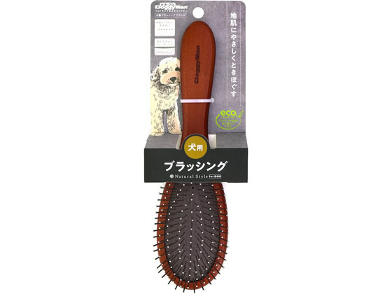 Pin Brush - 【レビュー投稿で100円OFFクーポン】【お取り寄せ】ドギーマンハヤシ Natural Style forDog 木製ブラッシングブラシ M ブラッシング 犬 ドッグ用 ペット ケア