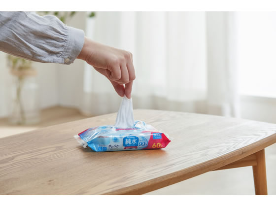【レビュー投稿で100円OFFクーポン】アイリスオーヤマ 純水ウェットティッシュ 60...