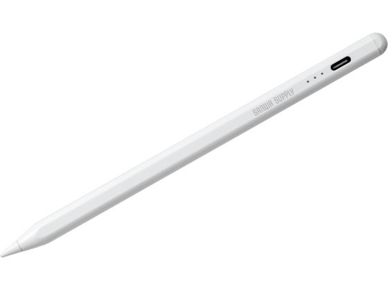 【レビュー投稿で100円OFFクーポン】【お取り寄せ】サンワサプライ Apple iPad専用 充電式極細タッチペン ホワイト PDA-PEN60W タブレット用キーボード タッチペン タブレット関連品 スマホ 家電