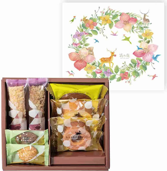 【メーカー直送】森の庭 焼き菓子アソート フラワーリース 7個入 MRM-01A【代引不可】洋菓子 お菓子 デザート お取り寄せグルメ 誕プレ cocodecow-10911326 ココデカウ サンプル画像2