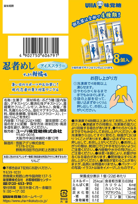 UHA味覚糖 忍者めしアイススラリー すっきり柑橘 スナック菓子 お菓子 cocodecow-10919713 ココデカウ サンプル画像3