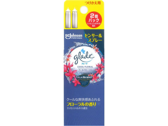 ジョンソン グレード 消臭センサー&スプレー クールフローラル 替え 2個入 スプレータイプ 消臭 芳香剤 室内用 清掃