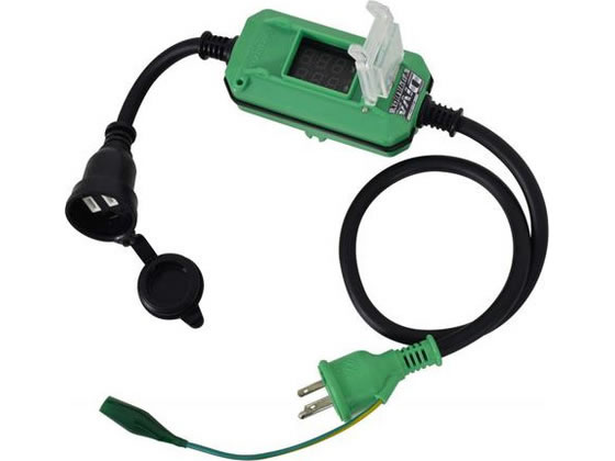 【仕様】●メーカー…日動工業　●型番…DMB−E011W　●定格…15A・125V（1、500W）　●電線仕様…SVCT2．0．mm2×3芯　●コード長…0．9m　●防水規格…IPX3　●15Aコンセント（接地2P）×1個　●ポッキンプラグ付き　●防雨キャップ付　●電圧と電流をデジタル表示、雨の日も安心の防雨型！　●電圧降下と使い過ぎが一目でわかります。　●メーター付　●アース付【備考】※メーカーの都合により、パッケージ・仕様等は予告なく変更になる場合がございます。【検索用キーワード】エスコ　えすこ　ESCO　Esco　電動工具　発電機　トランス　コードリール　延長コード　タップ　延長コード　延長コード（防雨型）　延長コード　AC125V　15A　0．9m延長コード（防雨型）　AC125V　15A　0．9　m　延長コード（防雨型）　EA815G−56　EA815G56　作業用品　工具　延長コード　日動工業　ニチドウコウギョウ　にちどうこうぎょう　R421NR