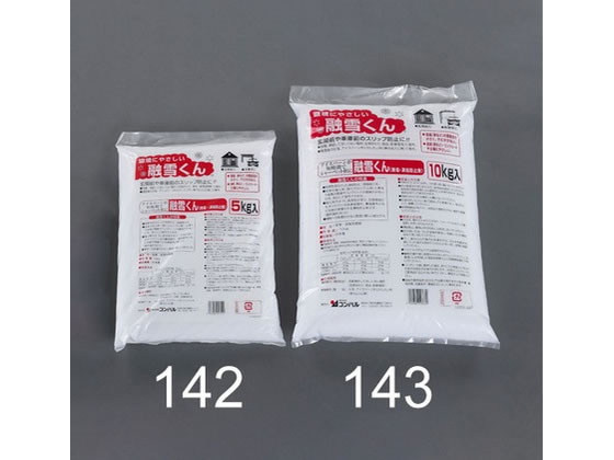 【仕様】●メーカー…コンパル　●型番…028669　●主原料…尿素、金属防錆剤　●内容量…10kg　●サイズ（W×D×H）mm…390×530×70　●エントランス、階段、駐車スペース等の凍結防止・融雪に。　●アイスバーン（水分が凍結した場所）の溶かしたいところに散布するだけで短時間でシャーベット状になり除雪しやすくなります。　●尿素を成分とした無塩タイプで従来の塩化剤（塩化カルシウム）と異なり、金属腐食やコンクリート腐食の懸念が少ないため安心して散布できます。　●塩化剤と同様に速効性があり、又持続性にも優れているため事前散布・事後散布とも効果的です。（散布後約30分）　●植物への影響が少なく環境に優しい製品です。　●※注意：マイナス15度以下では使用できません。【備考】※メーカーの都合により、パッケージ・仕様等は予告なく変更になる場合がございます。【検索用キーワード】エスコ　えすこ　ESCO　Esco　屋外作業用品　迷彩　OD色用品　土木　除雪作業　融雪剤　融雪剤　10．0kg融雪剤　10．0kg　融雪剤　EA922AB−143　EA922AB143　作業用品　現場用品・安全用品　コンパル　COMPAL　こんぱる　R573NR
