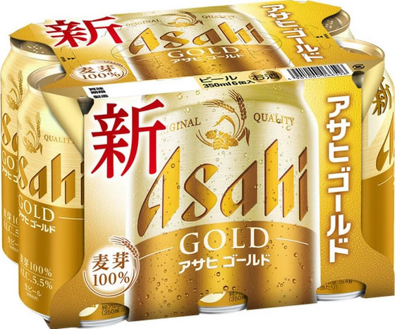 ココデカウのアサヒビール アサヒ ゴ-ルド 350mL 6缶｜アングル2