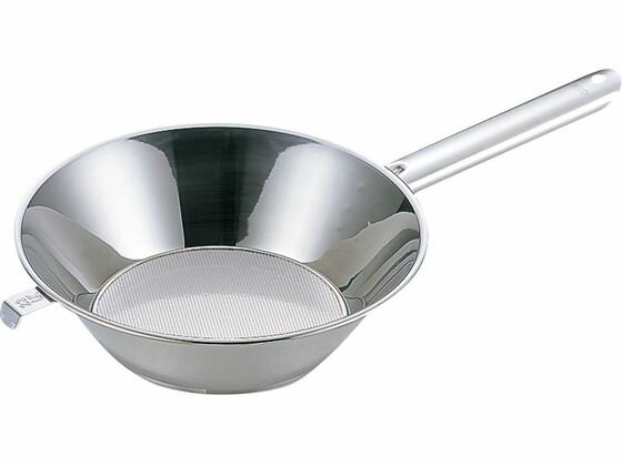 【レビュー投稿で100円OFFクーポン】【お取り寄せ】三宝産業 UK 油こし (片手ハンドル) 26.5cm パンチ仕様 オイルポット 油こし 鍋 フライパン 厨房 キッチン