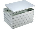 【お取り寄せ】赤川器物 AG 18-8餃子バットセット 大(身5蓋1) ステンレスバット 網 ボウル ザル 厨房 キッチン テーブル