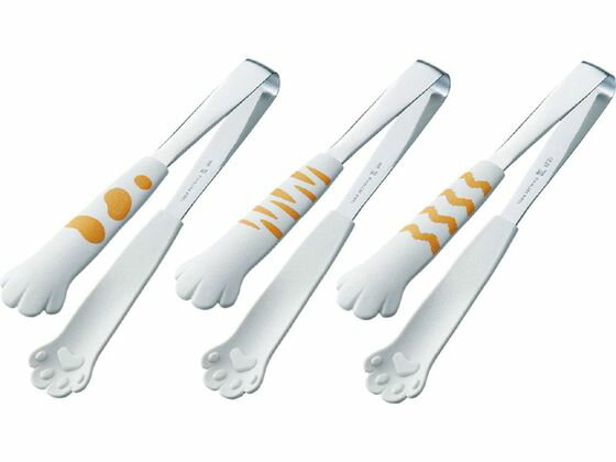 【お取り寄せ】田辺金具 きゃっちだにゃんトング 白たま ＃1122 トング 麺 パスタ道具 調理小物 厨房 キッチン テーブル