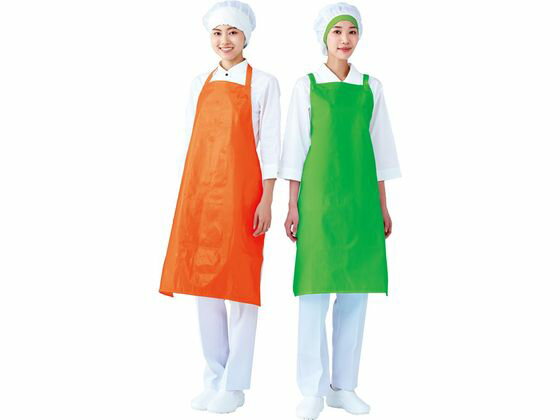 【レビュー投稿で100円OFFクーポン】【お取り寄せ】ワコウ インナードライエプロン たすき掛け E1600-2 グリーン エプロン 前掛け ウェア 保護衣 安全保護