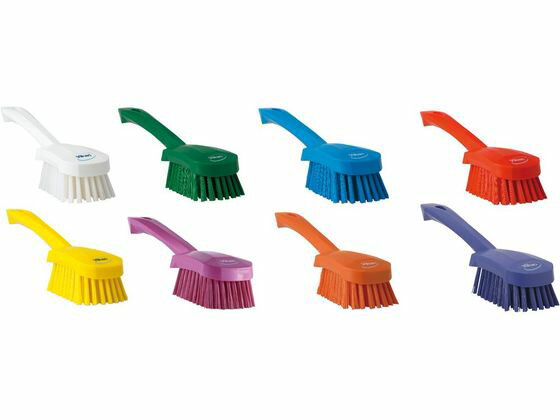 【店内全品ポイント2倍★28日9:59迄】【お取り寄せ】キョーワクリーン ヴァイカン ショートハンドルブラシ ハード 4192PU タワシ ブラシ 清掃 衛生 水廻り 厨房 キッチン テーブル