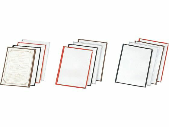 【マラソン限定★ポイント2倍】【お取り寄せ】えいむ クリアテーピングメニュ-シルバー TA-44 メニューブック メニュー立て 卓上 厨房 キッチン テーブル