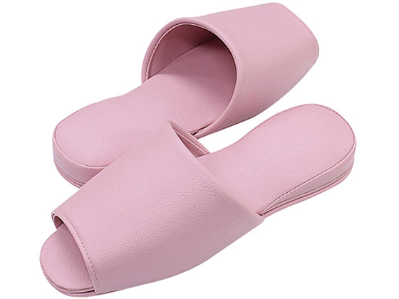 【楽天スーパーSALE限定★ポイント2倍＆2,000円クーポン】【お取り寄せ】アズワン スリッパ(抗菌カラーテンダー)前開きタイプ ピンク シューズ スリッパ サンダル 医療向け スタッフウエア 白衣 ナースシューズ 看護 医療