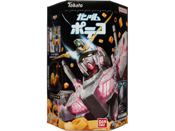 【商品説明】ガンダムとポテコのコラボレーション製品第3弾です。大人男性をコアターゲットに想定した、おつまみにぴったりなブラックペッパー味のポテコです。「機動戦士UCガンダムと閃光のハサウェイ」に登場するモビルスーツです。【仕様】●注文単位：1個【備考】※メーカーの都合により、パッケージ・仕様等は予告なく変更になる場合がございます。【検索用キーワード】東ハト　東鳩　東はと　Tohato　トーハト　トウハト　とーはと　とうはと　ガンダムポテコブラックペッパー味　ガンダムポテコ　ブラックペッパー味　スナック　ガンダム　六角　ポテコ　おつまみ　シール　ブラックペッパー　当たりつき　菓子　お菓子　かし　おやつ　食品　お菓子　スナック菓子　R878NWブラックペッパー味のポテコです。