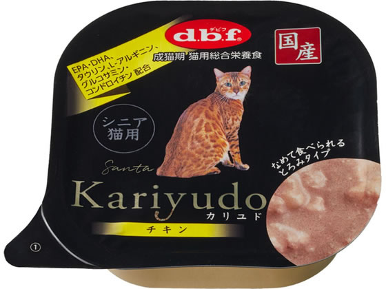 【お取り寄せ】デビフペット Kariyudo(カリユド) シニア猫用 チキン 95g ウェットフード 猫 ペット キャットフード cocodecow-10918873 ココデカウ パッケージ画像