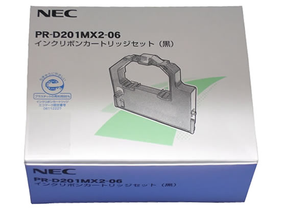 【仕様】●対応機種：MultiImpact201MA　MultiImpact201MX　MultiImpact700LX2　PC−PR101G　PC−PR101G2　PC−PR201／60A　PC−PR201／63A　PC−PR201／65　PC−PR201／65A　PC−PR201／65LA　PC−PR201／80A　PC−PR201／80LA　PC−PR201G　PC−PR201GS　PC−PR201J　PC−PR201X　PR−D201MA　PR−D201MX　PR−D201MX2　PR−D700LX2　●色：黒●セット内容：インクリボンカートリッジ（PR−D201MX2−01）1本、交換用インクリボン（PR−D201MX2−02）4個※正常にご使用いただける新品ですが、外装に若干のキズ、汚れ、または破損がございます。【備考】【使用期限2027.3月】【検索用キーワード】NEC　プリンタリボン　黒　PRD201MX206　NEC　エヌイーシー　えぬいーしー　ぷりんたりぼん　ドットインパクト　PRD201MX206　1セット　黒　くろ　クロ　ブラック　BLACK　ぶらっく　PR−D201MX2−06　わけあり　訳あり　アウトレット　廃棄　bargain＿2　R193PS【使用期限2027.3月】