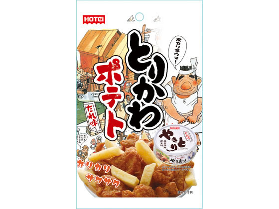 【商品説明】カリカリに揚げた『とりかわ』と、サクサク食感の『ポテト』を組み合わせたスナック菓子です。甘さが特徴的なやきとりのたれを再現した味付けで、「ホテイのやきとり」を彷彿とさせる商品に仕上げました。【仕様】●注文単位：1個【備考】【賞味期限2026.10.5】【検索用キーワード】ホテイフーズコーポレーション　Hotei　Foods　Corporation　とりかわポテト　とりかわ　ポテト　たれ味　やきとりたれ　スナック菓子　カリカリ　サクサク　甘い　お菓子　スナック　お菓子　スナック菓子　わけあり　訳あり　アウトレット　賞味期限間近　廃棄　fd＿loss　フードロス　R294PS【賞味期限2026.10.5】