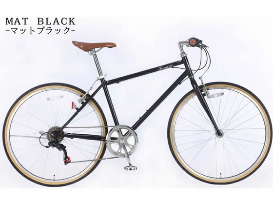 【商品説明】スタイリッシュなデザインだけでなく乗り心地、走行性も抜群！【仕様】●本体サイズ：長さ：約1700mm×幅：約490mm×高さ：790mm〜950mm●本体重量：約14．5kg●総重量：約17kg●適応身長：約155cm〜※個人差があります●適応体重：〜80kg※前後タイヤの適正空気圧条件下●変速ギア：6段（シマノ製）●タイヤサイズ：26×1−3／8●タイヤチューブ：英式バルブ●保険：PL保険加入済み●フレーム材質：スチール※JIS耐震振動試験合格品●リム材質：アルミ●ハンドル・バー：フラットバーハンドル●前輪ブレーキ：Vブレーキ●後輪ブレーキ：Vブレーキ●装備：反射鏡、片足スタンド●梱包サイズ：長さ：約130cm×幅：約19cm×高さ：約69cm●メーカー：FUNN21※一部組立がございます【ハンドル・サドル・ペダル・前輪（クイックレリーズ式、工具なしで取付できます）】※改良などにより予告なくデザイン・仕様の変更がある場合があります。仕様変更などにより、イラストや内容が一部実車と異なる場合があります。予めご了承ください。※メーカー保証は1年間です。詳しくは商品に同梱の説明書の保証規定をご確認ください。※自転車の初期点検につきましては、商品の到着後7日以内に行っていただくようお願いいたします。※初期不良による回収や交換等の対応が必要となった場合、自転車をメーカーの倉庫へ発送いただく必要がございます。その際、送付用の箱や送付時の送料につきましては、お客様ご負担となります。お届け時の箱はなるべく保管していただくようお願いいたします。※送付中の傷や凹みなどにつきましては保証の対象外となります。※メーカーの都合により、在庫が無い場合や長期にわたり納期が確定できない場合は、やむを得ずご注文をキャンセルさせていただく場合がございます。※ご注文後のキャンセル、お客様のご都合による返品交換は承っておりません。※お客様のご都合により商品をお受け取りいただけず、お届けが完了しなかった場合、キャンセル費用をお客様にご負担いただきます。【別途送料について】沖縄・離島・北海道や山間部へのお届けの場合、別途送料の発生、もしくはお届けができない場合がございます別途送料が発生する場合、ご注文後、翌営業日中にご案内いたします。【時間指定について】お届け日時の指定は承れません。 【備考】※配送中の傷・凹みは保証外です。※メーカーで欠品・納期未定の場合は注文キャンセルの場合があります。お客様のご都合により商品の受取ができなかった場合、キャンセル費用をご負担いただきます。※お客様都合による返品をお受けできない商品です。詳細はご利用ガイドをご参照ください【検索用キーワード】21Technology　21　テクノロジー　クロスバイク　シマノ　6段変速　6段ギア　26インチ　マットブラック　マット　ブラック　FUNN21　スチールフレーム　アルミリム　フラットバーハンドル　Vブレーキ　反射鏡　片足スタンド　英式バルブ　14．5kg　17kg　155cm　80kg　自転車　スポーツバイク　自転車　スポーツバイグ　R719NWクロスバイク　シマノ製6段変速