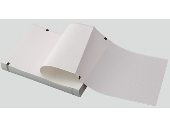 乐天商城 - 【マラソン限定★ポイント2倍】【お取り寄せ】アズワン 心電図用記録紙(折り畳み型)210mm×140mm×30m CQS210-3-140