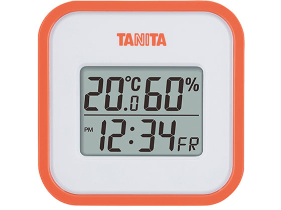 【お取り寄せ】タニタ デジタル温湿度計 オレンジ TT-558タニタ デジタル温湿度計 オレンジ TT-558 温度 湿度計 環境測定 営繕 看護 医療