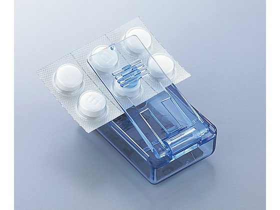 【商品説明】●底部に滑り止めが付いていますので片手でも薬を取り出せます。【仕様】●材質：PC（ポリカーボネート）●サイズ（mm）：56×32×21●重量（g）：13●型番：HA4131●生産国：台湾【検索用キーワード】HA4131　除包器　...