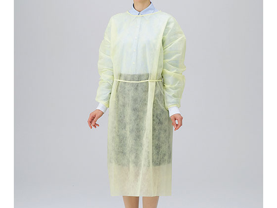 乐天商城 - 【レビュー投稿で100円OFFクーポン】【お取り寄せ】アズワン ディスポ不織布製ガウン 1枚入 CN303 ガウン ウェア 保護衣 安全保護