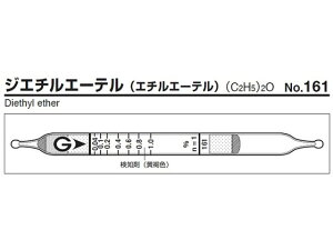 【お取り寄せ】ガステック ガス検知管 ジエチルエーテル 161 ガス検知管 大気 ガス 計測 研究用