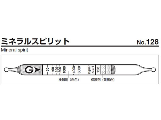 【レビュー投稿で100円OFFクーポン】【お取り寄せ】ガステック ガス検知管 ミネラルスピリット 128 ガス検知管 大気 ガス 計測器 計量器
