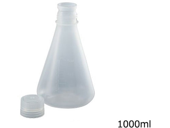 樂天商城 - 【マラソン限定★ポイント2倍】【お取り寄せ】アズワン PP三角フラスコ(スクリューキャップ付)1000mL PEF1000 フラスコ ガラス容器 計量器