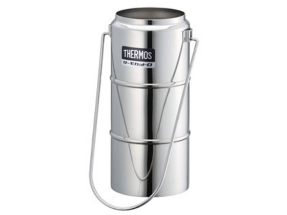 【マラソン限定★ポイント2倍】【お取り寄せ】サーモス ステンレス製デュワー瓶(2重構造)栓なし D-1001 液体窒素保存容器 冷凍 冷蔵保存容器 計量器