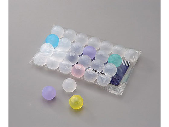 【マラソン限定★2,000円クーポン＆26日9:59迄ポイント2倍】 【お取り寄せ】アズワン クリスタルアイスボール 28個入 保冷剤 冷凍保存容器 冷蔵保存容器 計量器 研究用