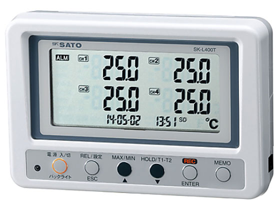 【お取り寄せ】佐藤計量器 4ch温度ロガー SK-L400T