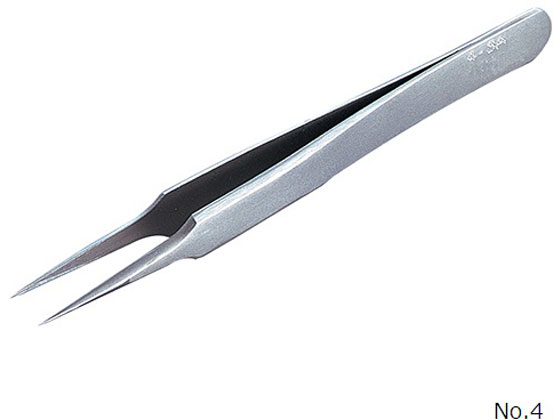 樂天商城 - 【レビュー投稿で100円OFFクーポン】【お取り寄せ】RUBIS MEISTER ピンセット TNF(チタン)製 No.4 ピンセット 精密ピンセット 実験用小物 機材