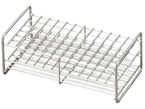 乐天商城 - 【レビュー投稿で100円OFFクーポン】【お取り寄せ】サンポー ステンレス試験管立 配列:6×12 サイズ:□20mm 18‐72 ラック スタンド ホルダー 実験用小物 機材