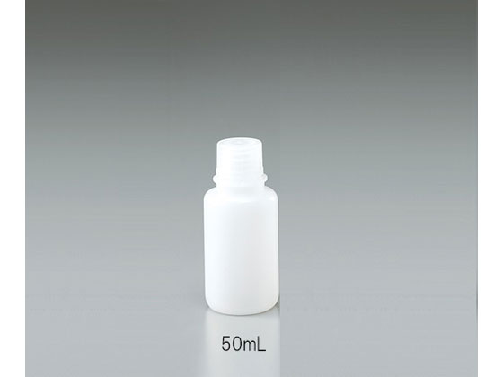 アズワン 細口瓶 HDPE製 50mLアズワン 細口瓶 HDPE製 50mL ボトル 樹脂製 樹脂容器 計量器 研究用