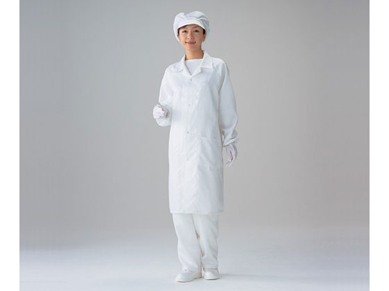 【お取り寄せ】アズワン 無塵衣AS240C(男女兼用コート)3L AS240C 3L クリーンウェア
