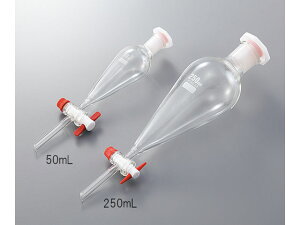 【レビュー投稿で100円OFFクーポン】【お取り寄せ】アズワン 分液ロート 樹脂栓付き 2000mL 漏斗 ロート じょうご ガラス容器 計量器