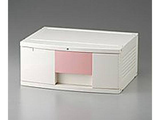 【ブラックフライデー限定★27日9:59迄店内ポイント2倍】【お取り寄せ】ナビス トレイBOX(鍵付)A3用ピンク 470×360×205mm 302H 手術室...