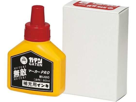 【お取り寄せ】寺西化学 ガテン無敵マーカーPRO 補充液 60ml 赤 MHJG60-T2 替インク 油性ペン