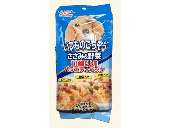 Natural - 【マラソン限定★2,000円クーポン＆ポイント2倍】【お取り寄せ】ペットアイ いつものごちそう ささみ&野菜11歳 バラエティパック ウェットフード 犬 ペット ドッグフード
