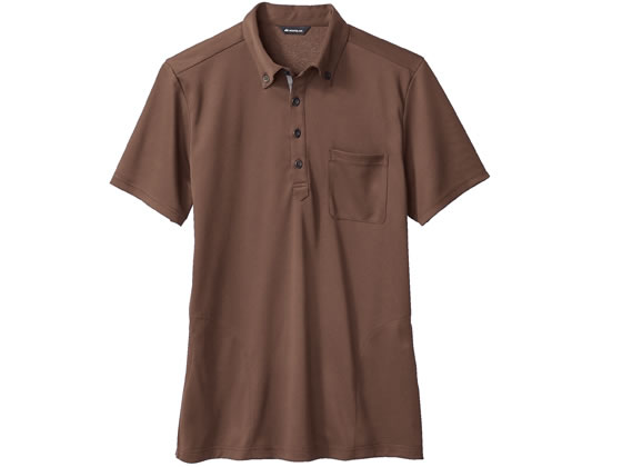 【レビュー投稿で100円OFFクーポン】【お取り寄せ】住商モンブラン ニットシャツ ブラウン S 32-5018 トップス 介護服 ユニフォーム