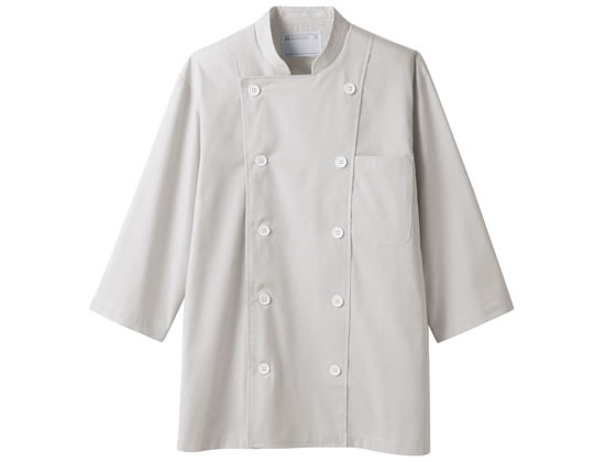 【楽天スーパーSALE限定★最大20%OFF＆2,000円クーポン】【お取り寄せ】住商モンブラン 7分袖コックジャケット グレー M 6-575 厨房 調理服 飲食店ユニフォーム ユニフォーム