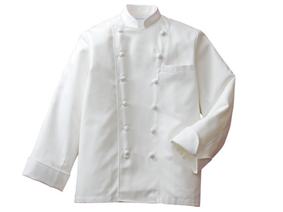 【ポイント2倍★19日20:00〜26日1:59迄】【お取り寄せ】住商モンブラン 長袖コックコート 白 L 6-701 厨房 調理服 飲食店ユニフォーム ユニフォーム