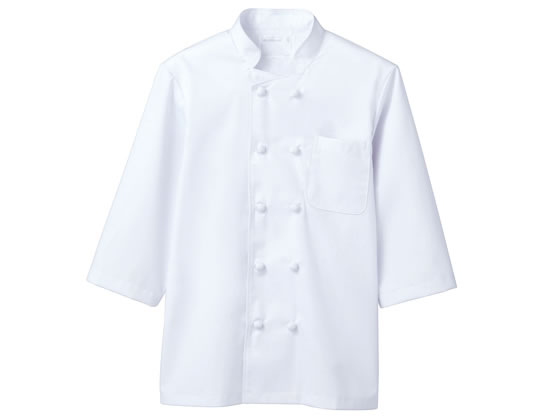 【レビュー投稿で100円OFFクーポン】【お取り寄せ】住商モンブラン 7分袖コックコート 白 S 6-931 厨房 調理服 飲食店ユニフォーム ユニフォーム