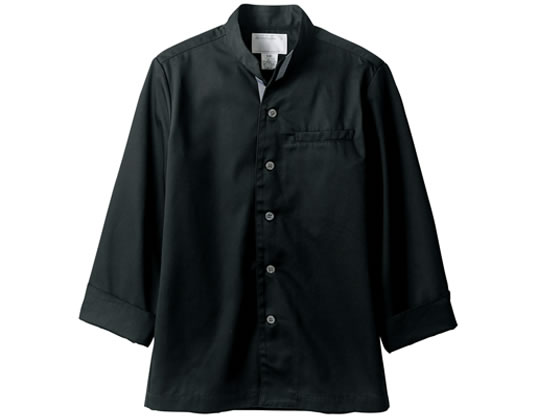 【マラソン限定★2000円クーポン＆ポイント2倍】【お取り寄せ】住商モンブラン 長袖コックジャケット 黒×グレー M 6-987 厨房 調理服 飲食店ユニフォーム ユニフォーム