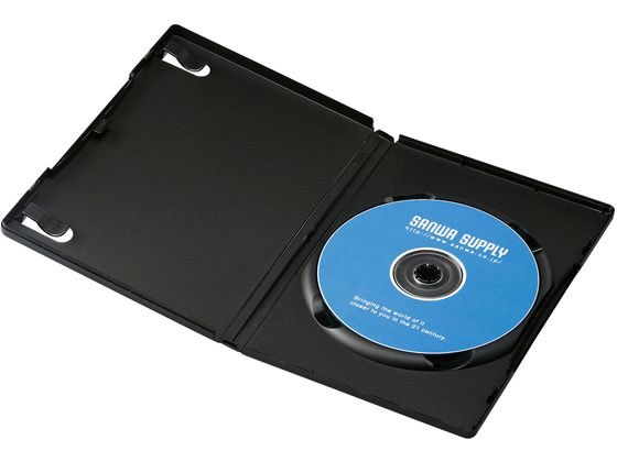 楽天ココデカウ【お取り寄せ】サンワサプライ DVDトールケース 1枚収納 ブラック 30枚セット DVDトールケース メディアケース 記録メディア テープ