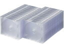【店内全品ポイント2倍★27日9:59迄】 【お取り寄せ】サンワサプライ Blu-ray・DVD・CDケース スリムタイプ クリア 100枚セット(2)