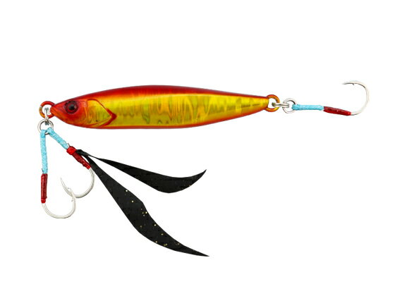 楽天ココデカウ【ブラックフライデー限定★27日9:59迄店内ポイント2倍】【お取り寄せ】ジャッカル フラッグトラップ80g #G048 アカキン／マグマウェーブホロ シーバス ヒラメ マゴチ メタルジグ ルアー ソルトウォーター 釣り具 アウトドア